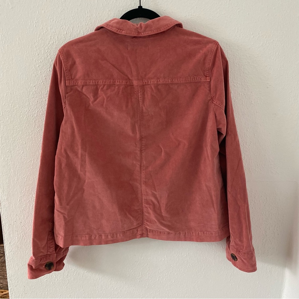 NWT Boden Velvet Cropped Chore Coat Barn Jacket Mauve Pink Size 8 - Picture 10 of 10